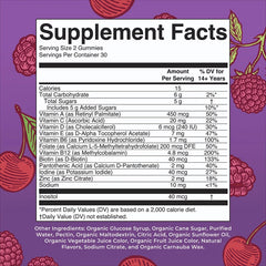 MaryRuth's, Organic Men's Multivitamin Gummies, Cherry & Raspberry, 60 Gummies