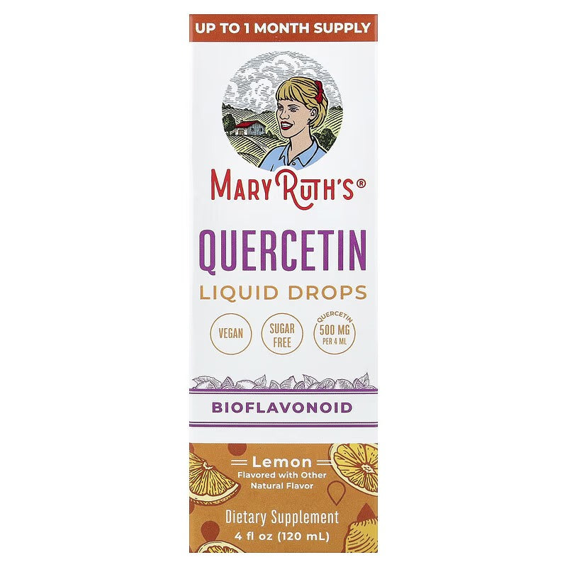 MaryRuth's, Quercetin Liquid Drops, Lemon, 4 fl oz (120 ml)