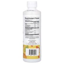 Liposomal liquid supplement bottle, white back label with Supplement Facts panel