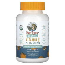 MaryRuth's Organic Vitamin C Gummies bottle, orange flavor, front label, 60 gummies