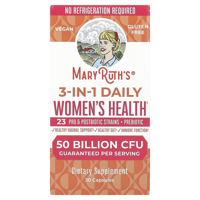 MaryRuth's, 3-in-1 Daily Women's Health, 50 Billion CFU, 30 Capsules