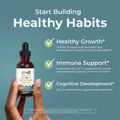 MaryRuth's, Organic Toddler Multivitamin Liquid Drops With Iron, 1-3 Years, Orange Vanilla, 2 fl oz (60 ml)