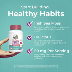 MaryRuth's, Sea Moss Gummies, Green Apple, 60 Gummies (25 mg per Gummy)