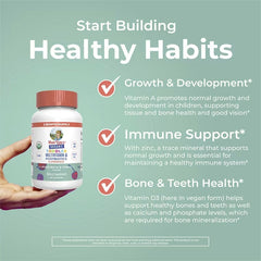 MaryRuth's, Organic Toddler Multivitamin & Postbiotics Gummies, Mixed Berry & Cherry, 60 Gummies