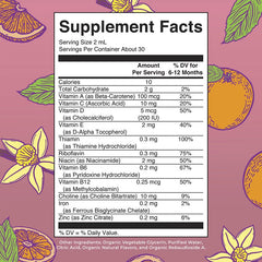 MaryRuth's, Organic Infant Multivitamin Liquid Drops, 6 - 12 Months, Orange Vanilla, 2 fl oz (60 ml)