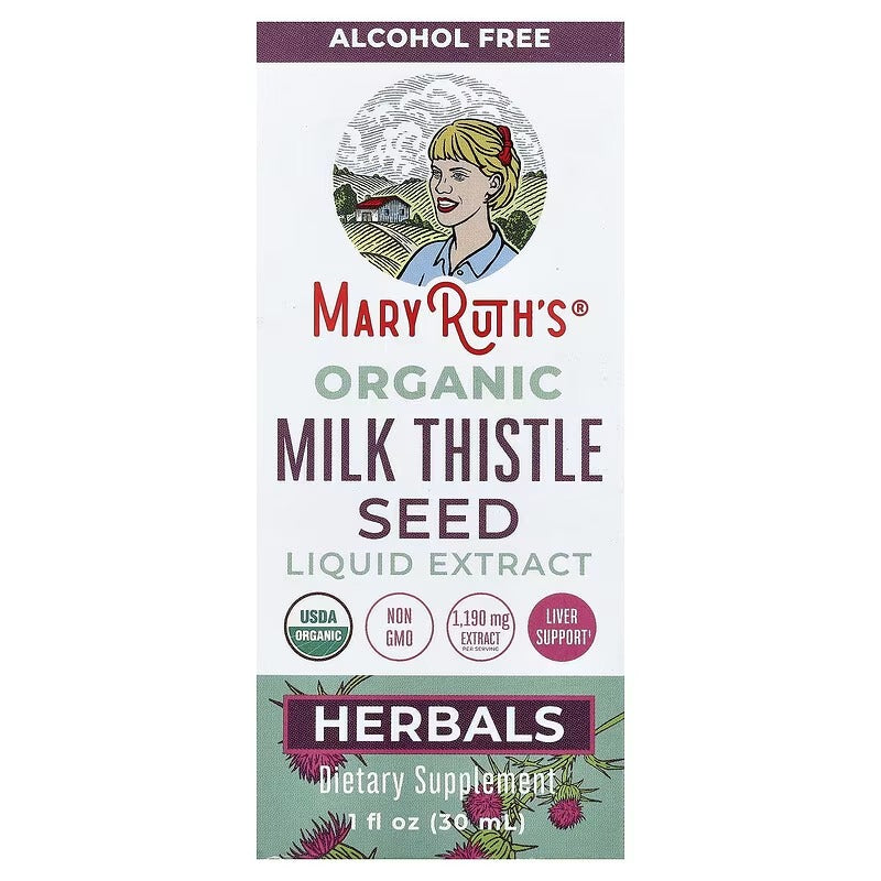 MaryRuth's, Organic Milk Thistle Seed Liquid Extract, Alcohol Free, 1 fl oz (30 ml)