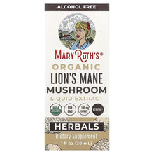 Alcohol-free organic lion's mane mushroom liquid extract supplement box, Herbal
