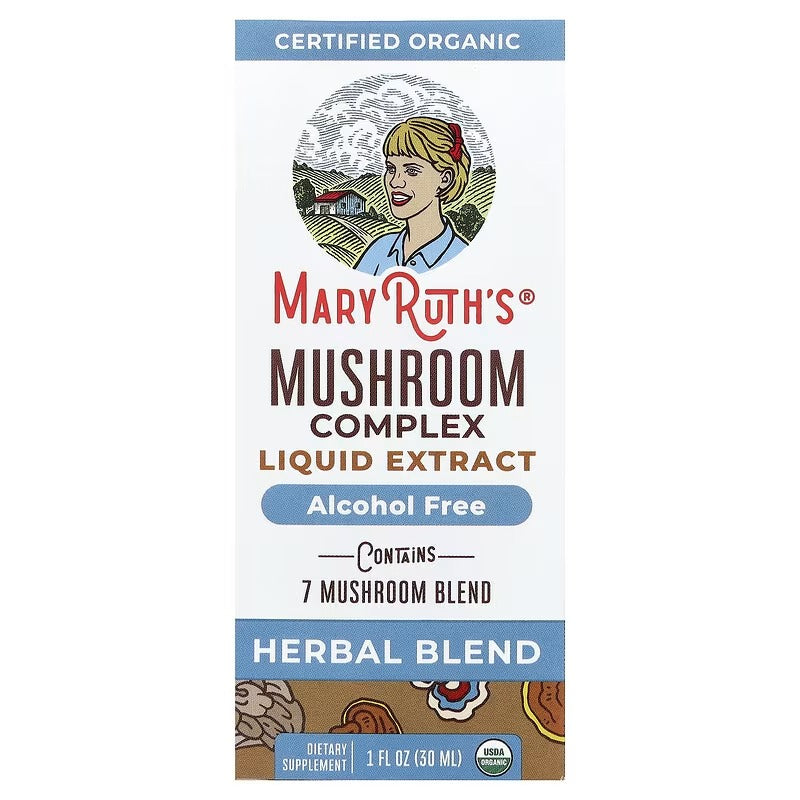 MaryRuth's, Organic Mushroom Complex Liquid Extract, Alcohol Free, 1 fl oz (30 ml)