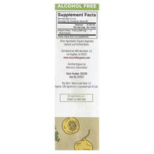MaryRuth's alcohol-free organic maca root liquid extract bottle, supplement facts panel