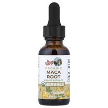 MaryRuth's organic maca root liquid extract dropper bottle, front label
