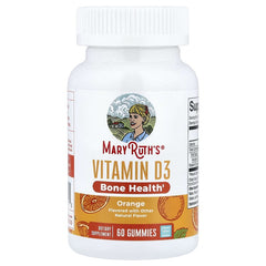 MaryRuth's, Vitamin D3 Gummies, Orange, 25 mcg, 60 Gummies