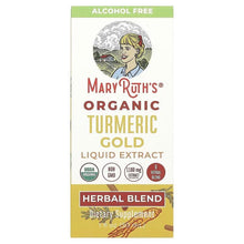 MaryRuth's Organic Turmeric Gold liquid extract, alcohol-free front label