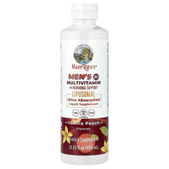 MaryRuth's, Men's 40+ Multivitamin Liposomal with Hormonal Support, Vanilla Peach, 15.22 fl oz (450 ml)