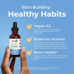 MaryRuth's, Organic Vegan K2 MK7 Liquid Drops, Unflavoured, 1 fl oz (30 ml)