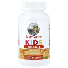 MaryRuth's, Kids Omega-3 Gummies, Ages 4+, Orange, 60 Gummies