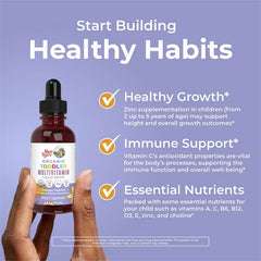 MaryRuth's, Organic Toddler Multivitamin Liquid Drops, 1-3 Years, Orange Vanilla, 2 fl oz (60 ml)