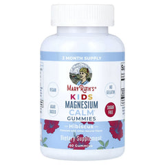MaryRuth's, Kids Magnesium Calm Gummies, Hibiscus, 50 mg, 60 Gummies