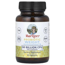 MaryRuth's Probiotic Weight+ Management bottle, 50 billion CFU, 60 capsules