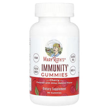 MaryRuth's Immunity Gummies bottle, cherry flavor, Ages 4+, 90 gummies