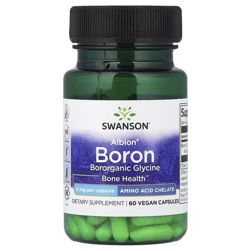 Swanson Vitamins, Albion® Boron, 6 mg, 60 Vegan Capsules