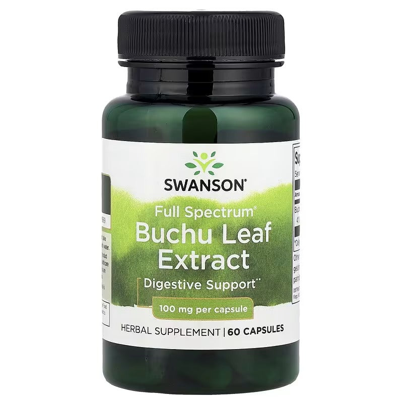 Swanson Vitamins, Full Spectrum® Buchu Leaf Extract, 100 mg, 60 Capsules