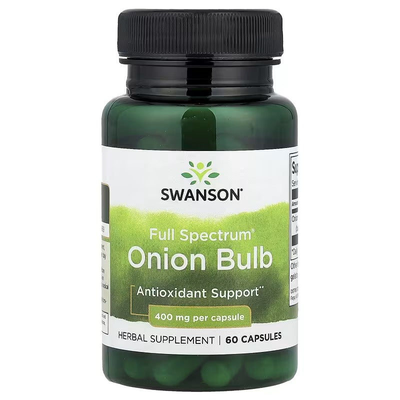 Swanson Vitamins, Full Spectrum® Onion Bulb, 400 mg, 60 Capsules