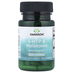 Swanson Vitamins, 5-HTP & Melatonin, 30 Capsules