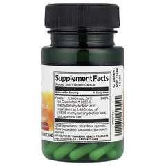 Swanson Vitamins, Folate, 30 Veggie Caps (1,360 mcg DFE per Cap)