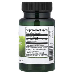Swanson Vitamins Full Spectrum® Black Walnut Hulls, 500 mg, 60 Capsules