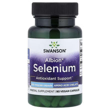 SWANSON Albion Selenium antioxidant support bottle with front label for vegan capsules