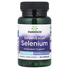 Swanson SelenoExcell Selenium 200 mcg supplement bottle, 60 capsules with front label