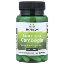 Garcinia Cambogia 5:1 extract herbal supplement bottle, 60 capsules