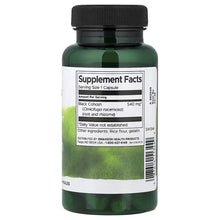 Swanson Black Cohosh supplement facts label on bottle, serving size 1 capsule