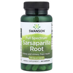 Swanson Vitamins, Full Spectrum® Sarsaparilla Root, 450 mg, 60 Capsules