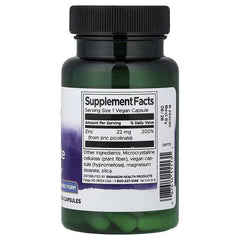 Swanson Vitamins, Zinc Picolinate, 22 mg, 60 Vegan Capsules