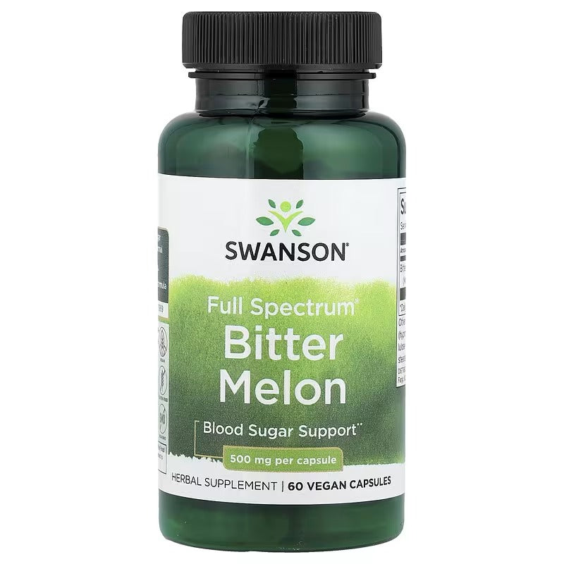 Swanson Vitamins, Full Spectrum® Bitter Melon, 500 mg, 60 Vegan Capsules