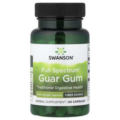 Swanson Vitamins, Full Spectrum® Guar Gum, 400 mg, 60 Capsules