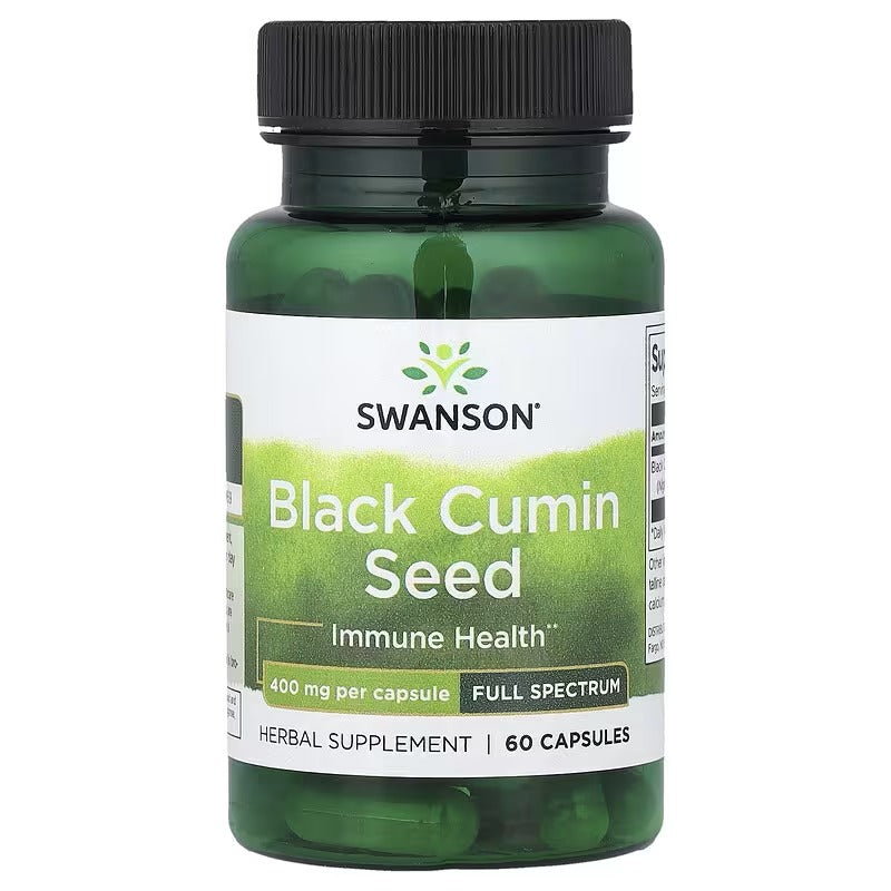 Swanson Vitamins, Black Cumin Seed, Full Spectrum, 400 mg, 60 Capsules