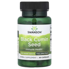 Swanson Vitamins, Black Cumin Seed, Full Spectrum, 400 mg, 60 Capsules