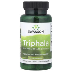 Swanson Vitamins, Triphala with Amla, Bihara & Haritaki, 500 mg, 100 Capsules