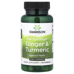 Swanson Vitamins, Full Spectrum® Ginger & Turmeric, 60 Capsules