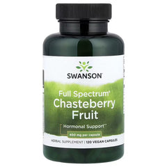 Swanson Vitamins, Full Spectrum® Chasteberry Fruit, 400 mg, 120 Vegan Capsules