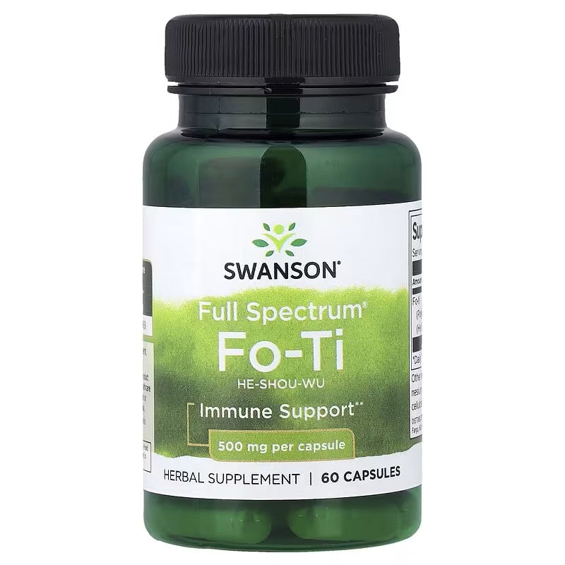 Swanson Vitamins, Full Spectrum® Fo-Ti, 500 mg, 60 Capsules