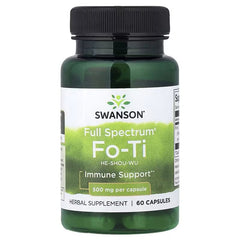 Swanson Vitamins, Full Spectrum® Fo-Ti, 500 mg, 60 Capsules