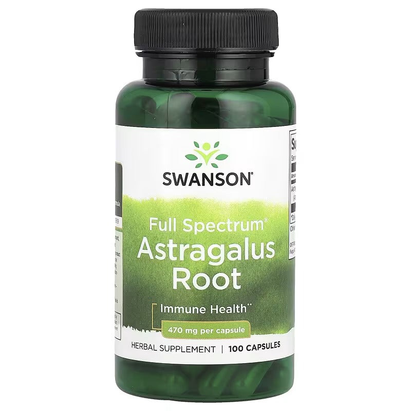 Swanson Vitamins, Full Spectrum® Astragalus Root, 470 mg, 100 Capsules