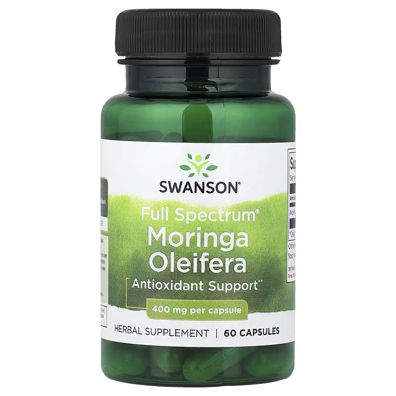 Swanson Vitamins, Full Spectrum® Moringa Oleifera, 400 mg, 60 Capsules