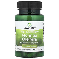 Swanson Vitamins, Full Spectrum® Moringa Oleifera, 400 mg, 60 Capsules