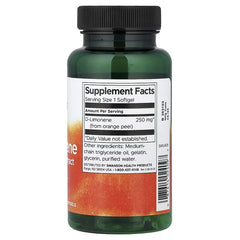 Swanson Vitamins, D-Limonene, Orange Peel Extract, 250 mg, 60 Softgels