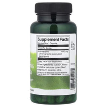 Herbal supplement bottle label with Supplement Facts panel and 400 mg per capsule