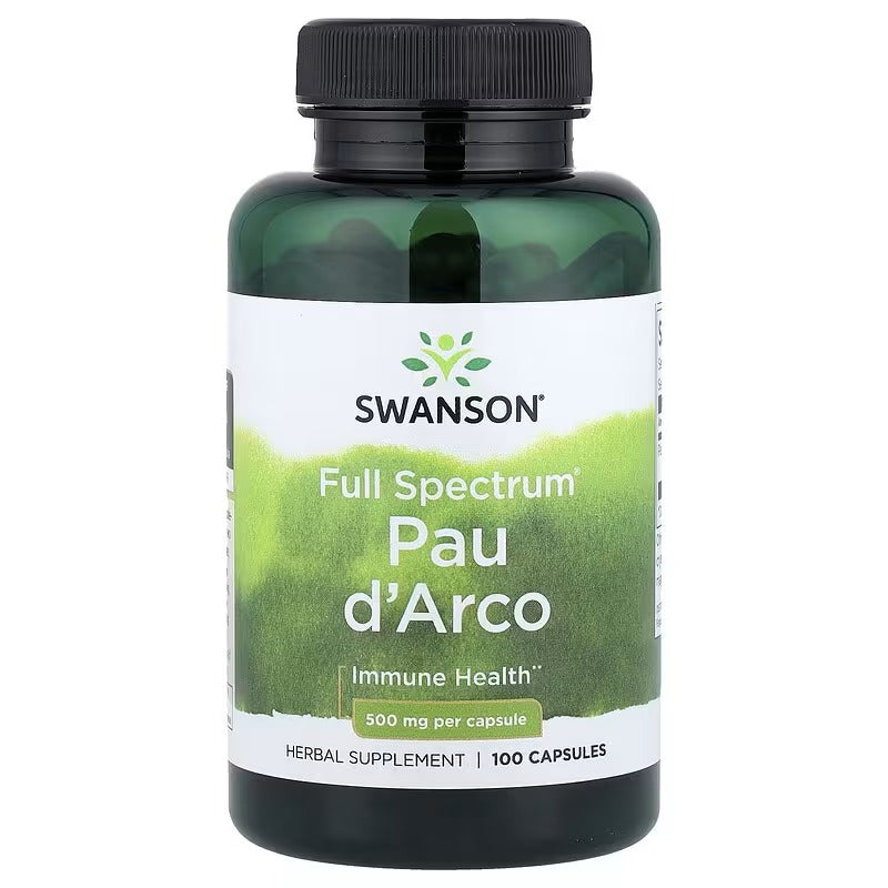 Swanson Vitamins, Full Spectrum® Pau d'Arco, 500 mg, 100 Capsules